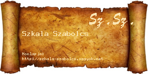 Szkala Szabolcs névjegykártya